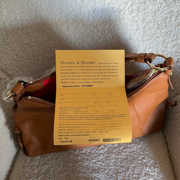 Dooney & Bourke Medium East/West Slouch Camel NWT - Picture 3 of 10